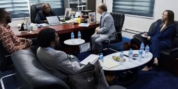 Law reform chairman in conversation with MCC Compact delegation