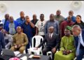 Liberian lawmakers attending a separate meeting in Paynesville.