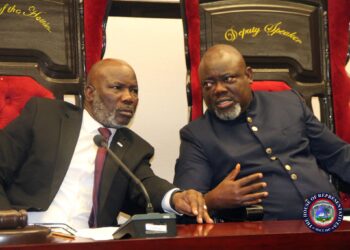 House Speaker Richard Nagbe Koon and Deputy Speaker Thomas Fallah.