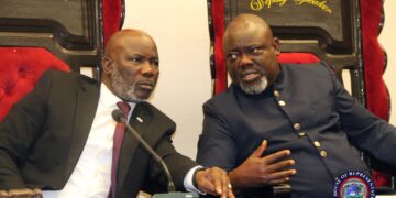 House Speaker Richard Nagbe Koon and Deputy Speaker Thomas Fallah.