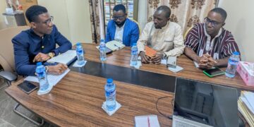 YEIB-MANCO and Office of Diaspora Affairs representatives meeting at the Executive Mansion.