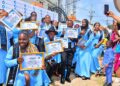 EduSTAD-Liberia Cohort 10 graduates at their graduation ceremony in Monrovia.