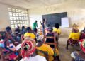 Participants attending a Liberia Women Empowerment Project business training session.