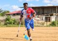 Members of Liberia’s men’s amputee national football team.