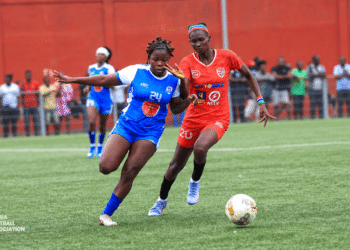 Shaita Angels and Determine Girls players competing in a previous match.