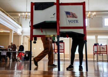 Voting equipment in the United States.